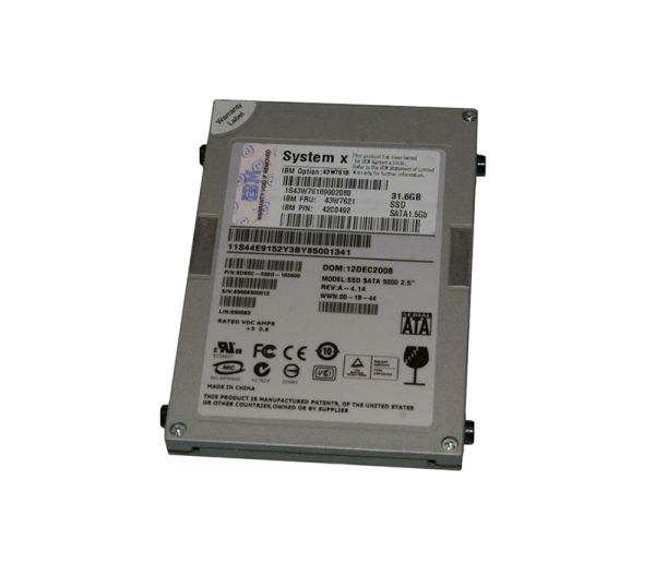 43W7618 IBM 31.4GB SATA 2.5-inch Hot-Swappable Solid State Drive