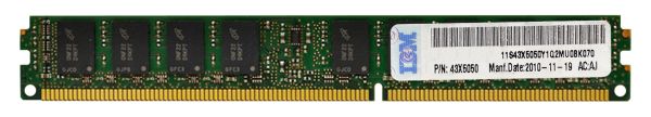 43X5050 IBM 2GB DDR3-1333MHz PC3-10600 ECC Registered CL9 240-Pin DIMM 1.35V Low Voltage Memory Module