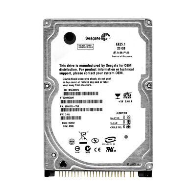 ST920813AM Seagate EE25.1 20GB 2.5-inch Plug-in Module Hard Drive ATA-100 5400RPM 8MB Cache