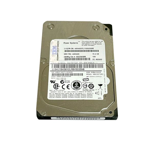 44V4426 IBM 73.4GB 15000RPM SAS SFF Hot Swap 2.5-inch Hard Drive (FC 1883) with Tray