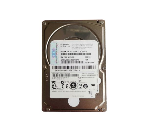 44V6833 IBM 300GB 10000RPM SAS 6GB/s SFF 2.5-inch Hot Swapable Hard Disk Drive