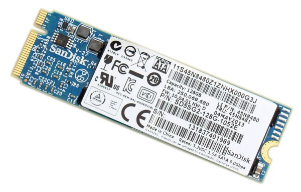 45N8481 IBM Lenovo SanDisk 128GB Mini-PCIe Solid State Drive