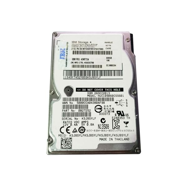 45W7734 IBM 600GB 10000RPM SAS 6Gb/s 2.5-inch Hard Drive