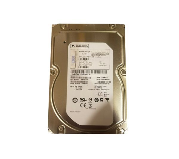 45W7765 IBM 3TB 7200RPM SAS 6Gb/s Hot-Swappable 3.5-inch Hard Drive