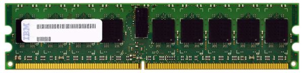 46C0523 IBM 1GB DDR2-667MHz PC2-5300 ECC Registered CL5 240-Pin DIMM 1.8V Single Rank Memory Module