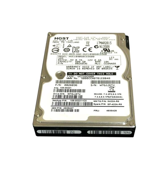 46X5427 IBM 600GB 10000RPM SAS 6GB/s 2.5-inch Hard Drive