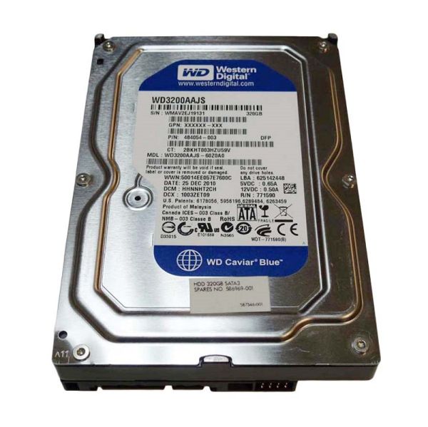 484054-003 HP 320GB 7200RPM SATA 3Gb/s 3.5-inch Hard Drive