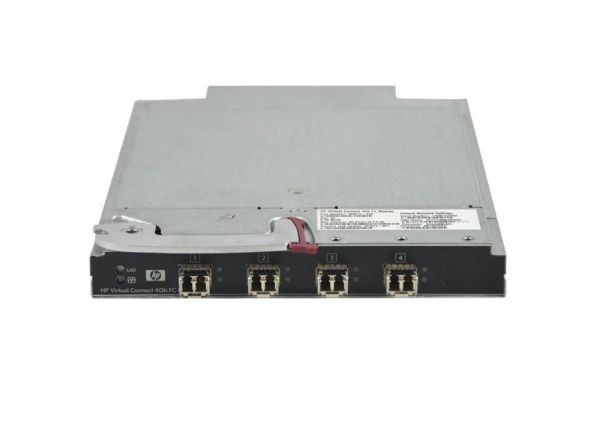 491674-001 HPE Virtual Connect 4 x Ports SFP (mini-GIBIC) + 1 x Expansion Slot 4.2Gb/s Fibre Channel Module for c7000 BladeSystem c-Class