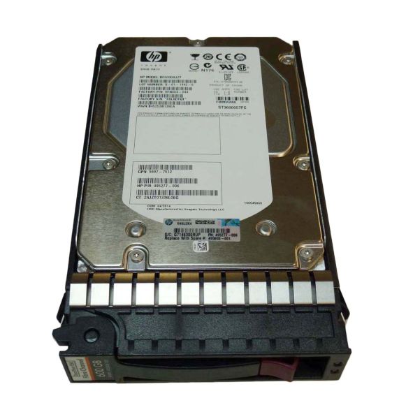 495808-B21 HP 600GB 15000RPM Fibre Channel 4GB/s Hot-Pluggable Dual Port 3.5-inch Hard Drive