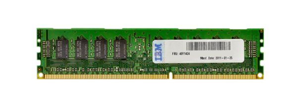 49Y1424 IBM 4GB DDR3-1333MHz PC3-10600 ECC Registered CL9 240-Pin DIMM 1.35V Low Voltage Single Rank Memory Module