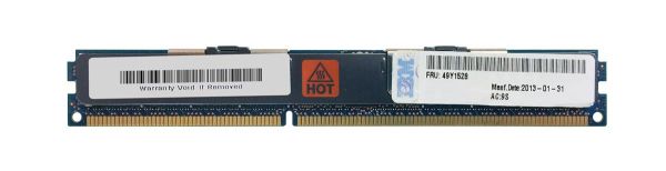 49Y1528 IBM 16GB DDR3-1333MHz PC3-10600 ECC Registered CL9 240-Pin DIMM 1.35V Low Voltage Dual Rank Very Low Profile (VLP) Memory Module