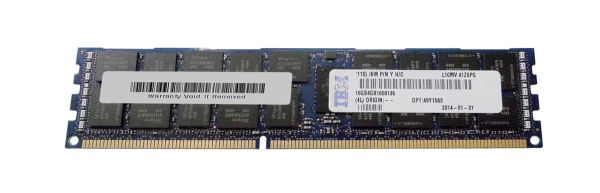 49Y1563 IBM 16GB DDR3-1333MHz PC3-10600 ECC Registered CL9 240-Pin DIMM 1.35V Low Voltage Dual Rank Very Low Profile (VLP) Memory Module