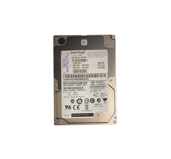 49Y1845 IBM 146GB 15000RPM SAS 6Gb/s Hot-Swappable 2.5-inch Hard Drive