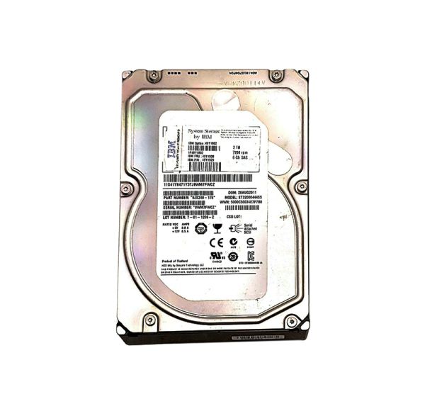 49Y1938 IBM 2TB 7200RPM SATA 3.5-inch Dual Port Hot Swapable Hard Drive with Tray
