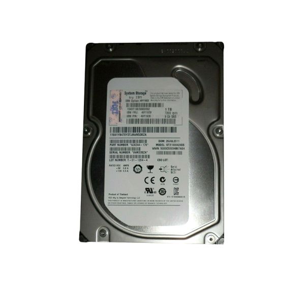 49Y1939 IBM 1TB 7200RPM SAS 6Gb/s 3.5-inch Near Line Hot Swap Hard Drive with Tray