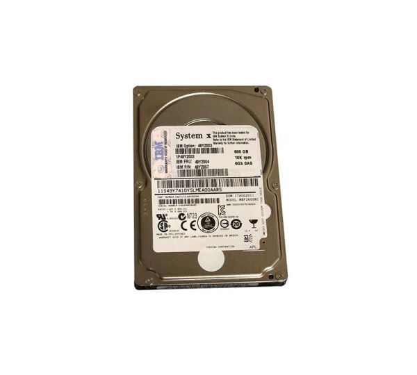 49Y2007 IBM 600GB 10000RPM 6GB/s SAS 2.5-inch SFF SLIM-HS Hard Drive with Tray