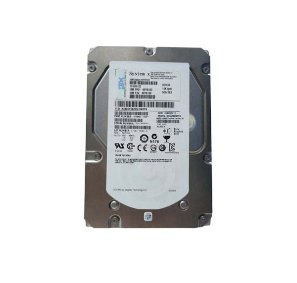 49Y6102 IBM 600GB 15000RPM SAS 6Gb/s Hot-Swappable 3.5-inch Hard Drive
