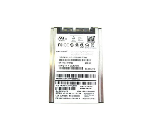 49Y6120 IBM 200GB SATA 6GB/s 1.8-inch Enterprise MLC Hot Swapable Solid State Drive for IBM System x
