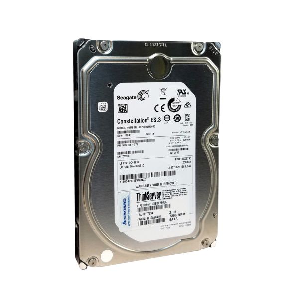 4XB0F28666 Lenovo 2TB 7200RPM SATA 6Gb/s 3.5-inch Enterprise Hard Drive