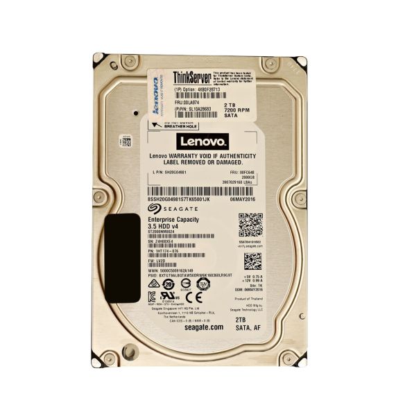 4XB0F28713 Lenovo 2TB 7200RPM SATA 6GB/s 3.5-inch Hard Drive with Tray
