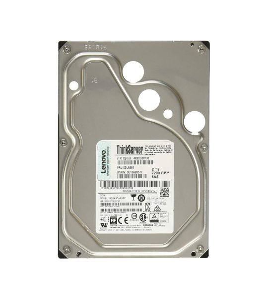 4XB0G88730 Lenovo 2TB 7200RPM SAS 12Gb/s 3.5-inch Hot-swap Enterprise Hard Drive