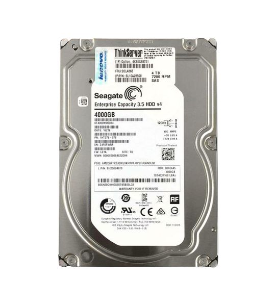 4XB0G88731 Lenovo 4TB 7200RPM SAS 12Gb/s 3.5-inch Hot-swap Enterprise Hard Drive