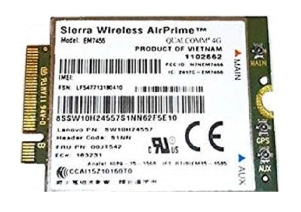4XC0L59128 Lenovo Sierra Wireless 4G LTE Mobile Broadband for Thinkpad T460