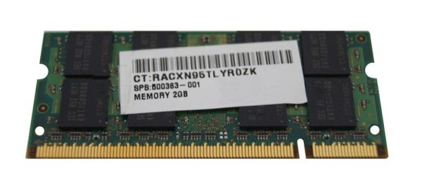 500363-001 HP 2GB DDR2-800MHz PC2-6400 non-ECC Unbuffered CL6 240-Pin DIMM 1.8V Memory Module