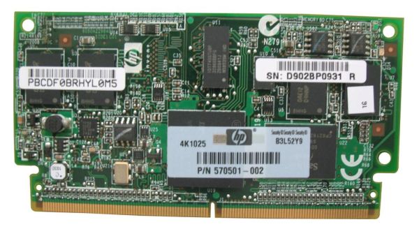 505908-001 HP 1GB FBWC (Flash Backed Write Cache) Memory Module for Smart Array P212/P410/P411 Controller