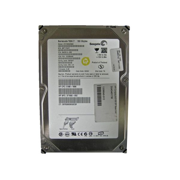 5188-1896 HP 160GB 7200RPM SATA 1.5GB/s 3.5-inch Hard Drive