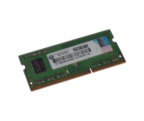 536723-951 HP 2GB DDR3-1333MHz PC3-10600 non-ECC Unbuffered CL9 204-Pin SoDimm 1.35V Low Voltage Single Rank Memory Module