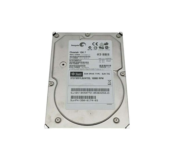 540-5455 Sun 73GB 10000RPM Ultra-320 SCSI LVD Hot-Pluggable 80-Pin 3.5-inch Hard Drive