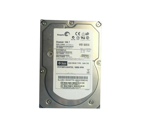 540-6599-01 Sun 73GB 10000RPM Ultra-320 SCSI 80-Pin 3.5-inch Hard Drive