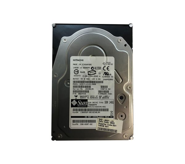 540-6607-01 Sun 146GB 15000RPM Ultra-320 SCSI LVD Hot-Pluggable 8MB Cache 80-Pin 3.5-inch Hard Drive