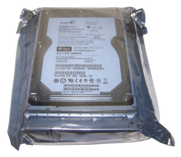 540-7824-01 Sun 1TB 7200RPM SAS 6GB/s Hot-Pluggable 3.5-inch Hard Drive