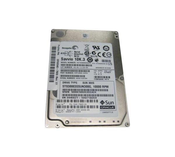 540-7903-01 Sun 300GB 10000RPM SAS 6GB/s 16MB Cache Hot-Pluggable 2.5-inch Hard Drive