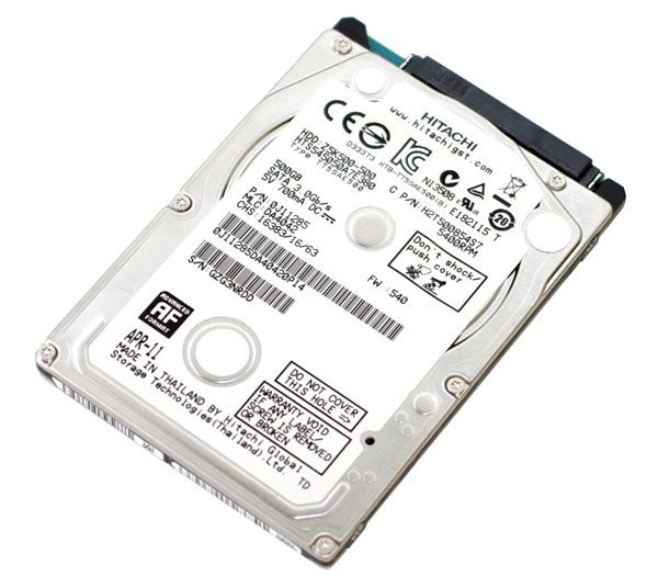 HTS545050A7E380 Hitachi TravelStar Z5K500 500GB 5400RPM SATA 3Gb/s 8MB Cache 2.5-inch Hard Drive