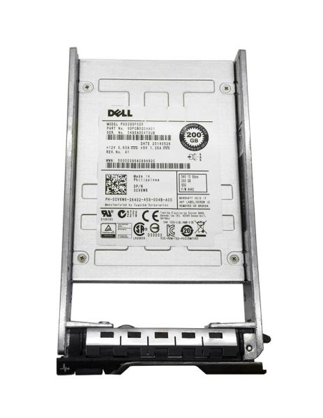 0CV6W8 Dell 200GB Mix Use MLC SAS 12Gb/s 2.5-inch Solid State Drive for PowerEdge Server