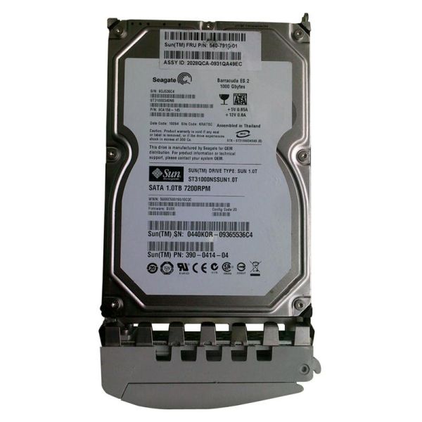 5407910-01 Sun 1TB 7200RPM SATA 3GB/s 32MB Cache 3.5-inch Hard Drive