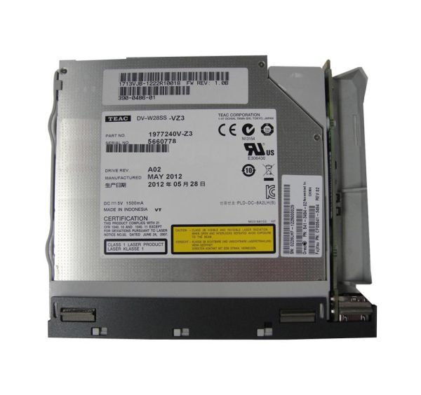 541-3493 Sun 8x DVD-RW/24x CD-RW SATA Internal Optical Drive with Bezel for SunFire X4170 Server