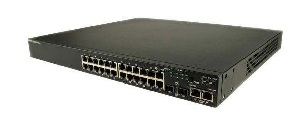 PC3524P Dell PowerConnect 3524P 24 x Ports 10/100Base-T PoE + 2 x Ports Shared SFP + 2 x Ports 10/100/1000Base-T Fast Ethernet Manageable Stackable Ethernet Switch
