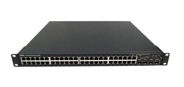 0UT052 Dell PowerConnect 6200 Series 6248 48 x Ports 10/100/1000Base-T + 4 x Ports SFP Shared Layer 3 Managed Gigabit Ethernet Network Switch