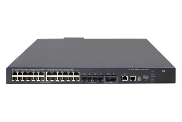 5500-24G-POE+ HP 5500 EI 24 x Ports 10/100/1000Base-T + x SFP Layer 3 Managed Rackmountable stackable Gigabit Ethernet Network Switch
