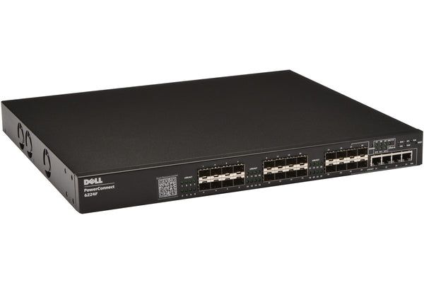 0N4936 Dell PowerConnect 6200 Series 6224P 24 x Ports PoE 10/100/1000Base-T + 4 x Ports Shared SFP Rack-mountable Layer 3 Managed Gigabit Ethernet Switch