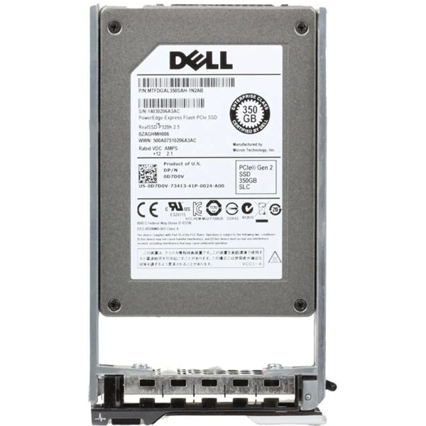 0D7D0V Dell 350GB Single-Level Cell (SLC) PCI Express 2 x4 2.5-inch Solid State Drive