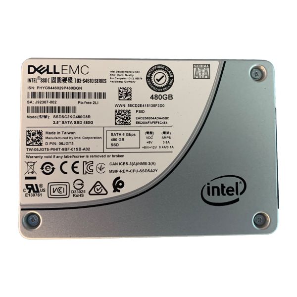 06JGT5 Dell 480GB Triple-Level Cell SATA 6Gb/s 2.5-inch Solid State Drive