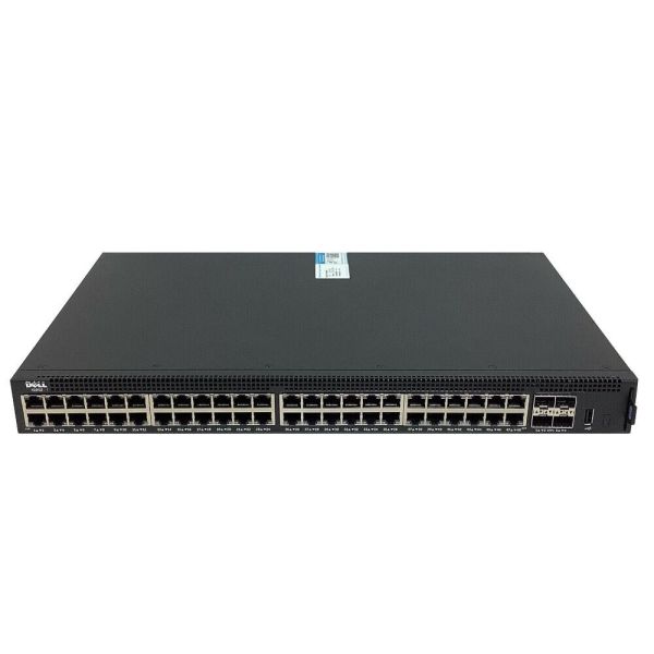 0K3WXK Dell X1052 48 x Ports 10/100/1000Base-T Gigabit Ethernet 4 x 10 Gigabit SFP+ Rack-Mountable Managed Switch