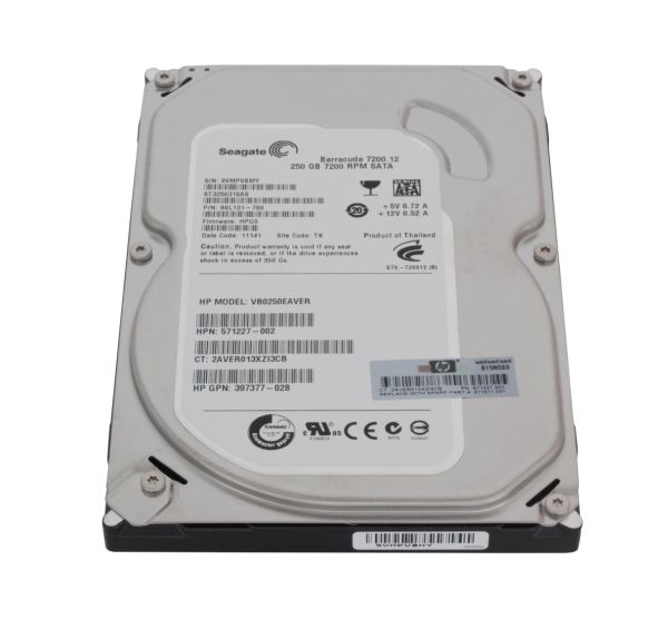 571517-001 HP 250GB 7200RPM SATA 3Gb/s Non Hot-Pluggable 3.5-inch Hard Drive
