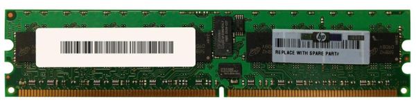 408851-S21 HP 2GB Kit (2 X 1GB) DDR2-667MHz PC2-5300 ECC Registered CL5 240-Pin DIMM 1.8V Single Rank Memory