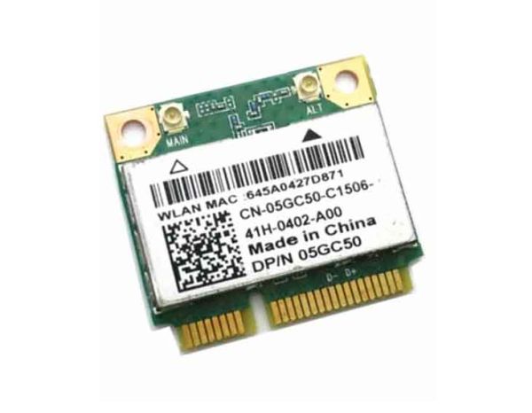5GC50 Dell WiFi Card Qualcomm Atheros Mini PCI-Express 802.11b/g/n Bluetooth 4.0 Latitude 3540